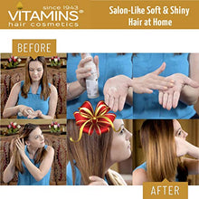 Load image into Gallery viewer, Vitamins Keratin Protein Hair Serum - Biotin Collagen Anti Frizz Treatment with Castor Oil Repairs Frizzy Dry Damaged Hair - Straight or Curly Hair Heat Protectant for Shine and Gloss 4.25 Oz
