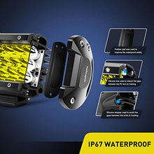 Load image into Gallery viewer, Nilight - 18031S-B Amber 2PCS 4Inch 36W Triple Row Spot LED Light Bar 3600LM Driving Lights Fog Light Led Off Road Lights for Trucks Jeep UTV ATV Marine Boat,2 Years Warranty