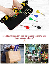 Load image into Gallery viewer, Ranslen Magnetic Dart Board for Kids and Adults, Double Sided Board Games Set, Indoor Outdoor Darts Game with 15pcs Magnetic Darts, Safety Dartboard Toy Games for Kids Gifts