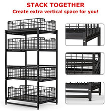 Load image into Gallery viewer, LYFINEINE Under Sink Organizer Pull Out Oraganizer for Kitchen Cabinet, Bathroom, Black
