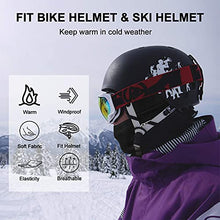 Load image into Gallery viewer, ROCKBROS Cold Weather Balaclava Ski Mask for Men Windproof Thermal Winter Scarf Mask Women Neck Warmer Hood for Cycling Motorcycle Running Skiing Snowboarding Black