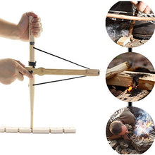 Load image into Gallery viewer, PSKOOK Bow Drill Kit Fire Starter Primitive Wood Survival Practice Friction Fire Tool Scout Outdoor Activity Kits for Teaching Outward Bound Training (Generation 1)
