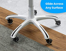 Load image into Gallery viewer, Office Chair Wheels Replacement Rubber Chair casters for Hardwood Floors and Carpet, Set of 5, Heavy Duty Office Chair Ball casters for Chairs to Replace Office Chair mats - Universal fit