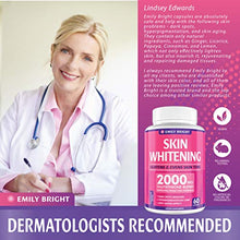 Load image into Gallery viewer, Glutathione Whitening Pills - 2000mg Glutathione - Better than Skin Lightening Cream - Dark Spots & Acne Scar Remover, Hyperpigmentation Treatment - Anti-aging Effect and Powerful Antioxidant - 60caps