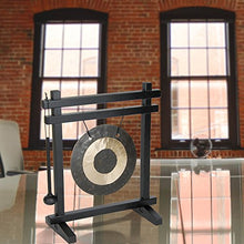 Load image into Gallery viewer, Woodstock Chimes WDG The Original Guaranteed Musically Tuned Chime Desk Gong, Black/Bronze