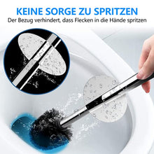Load image into Gallery viewer, Premium Toilet Brush and Holder,Toilet Bowl Brush with 304 Stainless Steel Long Handle, Hidden Toilet Brush with Durable Scrubbing Bristles for Bathroom Deep Cleaning