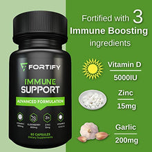 Load image into Gallery viewer, Immune System Booster Antioxidant Supplement, Elderberry Capsule, with Vitamin C, Vitamin D, Zinc, Supports Natural Energy, Memory, and Stress Relief - 60 Capsules