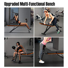 Load image into Gallery viewer, PERLECARE Adjustable Weight Bench for Full Body Workout - All-in-One Durable Exercise Bench Holds up to 772 lbs, Foldable Flat/Incline/Decline Workout Bench with Two Exercise Bands for Home Gym