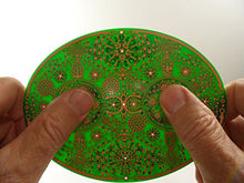 Load image into Gallery viewer, Meditation & Mindfulness Spiritual Sacred Geometry Tool for Healing Wisdom Harmonic & Light Body Activation - Powerforms Copper Portal 5.75” x 4.25”