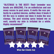 Load image into Gallery viewer, BLITZWAX Waxing Kit Hair Removal Wax Warmer Kit with Sensitive Skin Formula 14oz Lavender Hard Wax Beans for Facial Eyebrow Armpit Bikini Brazilian, Removes All Hair Types