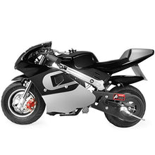 Load image into Gallery viewer, XtremepowerUS 40CC Mini Gas Pocket Bike Motorcycle EPA 4-Stroke Engine Handlebar Grip Padded Seat (Black)