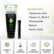 Load image into Gallery viewer, Ebanel Blackhead Remover Charcoal Peel Off Face Mask with Brush, Deep Cleansing Purifying Charcoal Mask Pore Cleaner Minimizer with Niacinamide, Hyaluronic Acid, Aloe, Green Tea, Brush Handle May Vary
