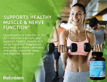 Load image into Gallery viewer, BioEmblem Triple Magnesium Complex | 300mg of Magnesium Glycinate, Malate, & Citrate for Muscle Relaxation, Sleep, Calm, & Energy | High Absorption | Vegan, Non-GMO | 90 Capsules