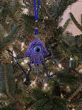 Load image into Gallery viewer, Bravo Team Lucky Blue Evil Eye Hanging Hamsa for Protection and Blessing, Pendant Decoration for Car, Home and Office, Great Gift