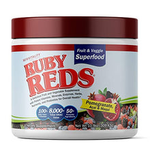 Load image into Gallery viewer, Ruby Reds | Delicious Reds Powder Fruit & Vegetable Supplement with Potent Vitamins, Minerals, Enzymes, Herbs, Nutrients and Probiotics for Overall Health 11 oz. (30 Servings)
