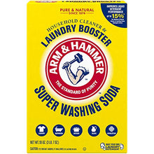 Load image into Gallery viewer, Arm & Hammer Super Washing Soda Detergent Booster & Household Cleaner, 55oz.