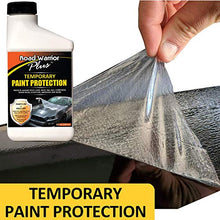Load image into Gallery viewer, Road Warrior Plus Paint Protection Film - Temporary Roll-On Automotive Exterior Protector from Rocks, Scratch and Chips - Coating Applies White, Dries Clear - 8oz Kit