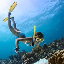 Load image into Gallery viewer, FitsT4 Unisex 3/4 Finger Gloves for Water Ski, Canoeing, Windsurfing, Kiteboarding, Sailing, Jet Skiing and Stand-UP Paddle Boarding Adjustable Wrist Cinch, Comfortable Fit Blue S