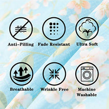 Load image into Gallery viewer, JSD Floral Printed Sheet Set Queen, 4 Piece Brushed Microfiber Sheets Extra Deep Pocket, Ultra Soft Hotel Quality Bedding Sheets