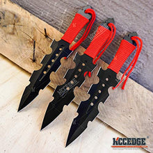 Load image into Gallery viewer, Tactical Knife Survival Knife Hunting Knife 7.5" Ripper Throwing Knives Set Fixed Blade Knife Razor Sharp Edge Camping Accessories Survival Kit Tactical Gear 74397 (Black)