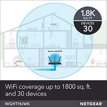 Load image into Gallery viewer, NETGEAR Nighthawk Smart WiFi Router (R7000) - AC1900 Wireless Speed (up to 1900 Mbps) | Up to 1800 sq ft Coverage & 30 Devices | 4 x 1G Ethernet and 2 USB ports | Armor Security