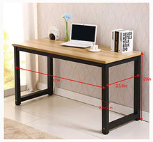 Load image into Gallery viewer, hmercy Home Office Desk, 47-Inch Computer Desk with Modern Simple Design, Simple Writing Study Table, Industrial Style Wood Top and Black Metal Frame for Soho