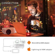 Load image into Gallery viewer, VANKYO LEISURE 3 Mini Projector, 1080P and 170'' Display Supported, Portable Movie Projector with 40,000 Hrs LED Lamp Life, Compatible with TV Stick, PS4, HDMI, VGA, TF, AV and USB