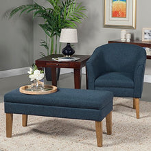 Load image into Gallery viewer, HomePop Chunky Textured Accent Chair, Blue