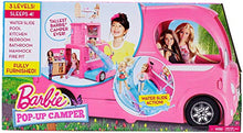 Load image into Gallery viewer, Barbie Pop-Up Camper Transforms into 3-Story Play Set with Pool