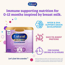 Load image into Gallery viewer, Enfamil NeuroPro Gentlease Baby Formula Gentle Milk Powder Reusable Tub, 19.5 oz.- MFGM, Omega 3 DHA, Probiotics, Iron & Immune Support, (Package May Vary)