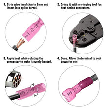 Load image into Gallery viewer, 290 PCS Heat Shrink Wire Connectors Qibaok Insulated Electrical Terminals Kit Waterproof Marine Crimp Connector Assortment Ring Fork Hook Spade Butt Splices