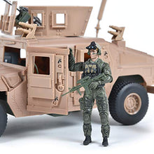 Load image into Gallery viewer, Sunny Days Entertainment M1114 Up-Armored Humvee – Vehicle Playset with Action Figure and Realistic Accessories | 9 Piece Military Toy Set for Kids – Elite Force