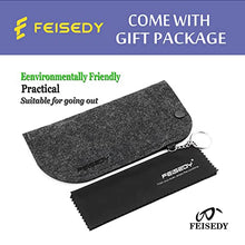 Load image into Gallery viewer, FEISEDY Fashion Siamese Lens Sunglasses Women Men Succinct Square Style UV400 B2470 (Black & Marbling, 60)