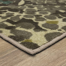 Load image into Gallery viewer, Mohawk Home Aurora Radiance Aqua Abstract Floral Area Rug, 5'x8', Blue/Green