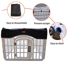 Load image into Gallery viewer, LOOBANI Pet Playpen Mesh Fabric Top Cover, Dog Playpen Cover Provide Shaded Areas for Pets, Cover for Dog Playpen for Indoor/Outdoor Use, Fits 36" Playpen 4-Panel (Note: Cover Only!!)