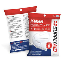 Load image into Gallery viewer, SupplyAID RRS-KN95-5PK KN95 Protective Mask, Protection Against PM2.5 Dust. Pollen and Haze-Proof, 5 Pack