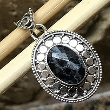 Load image into Gallery viewer, Genuine Blue Pietersite 925 Sterling Silver Designer Pendant 35mm