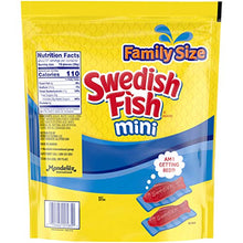Load image into Gallery viewer, SWEDISH FISH Mini Soft & Chewy Candy, Family Size, 1.8 lb