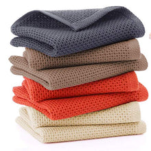 Load image into Gallery viewer, Homaxy 100% Cotton Waffle Weave Kitchen Dish Towels, Ultra Soft Absorbent Quick Drying Cleaning Towel, 13x28 Inches, 4-Pack, White