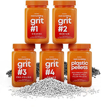 Load image into Gallery viewer, Dan&Darci Rock Tumbler Grit Refill Kit - 3.5 Pounds Grits Media + Poly Plastic Pellets - Rock Polishing Media - Polish for Any Brand Tumbler - Rock Tumbling Supplies - Stone Polisher