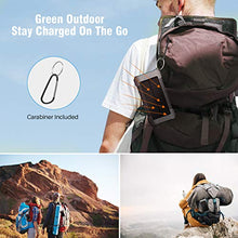 Load image into Gallery viewer, Solar Power Bank 30000 mAh, Wireless Portable Charger Solar Panel External Battery Type-C 5V Dual USB with LED Flashlight (Waterproof, Dustproof, Shockproof) Compatible with iOS & Android (Black)