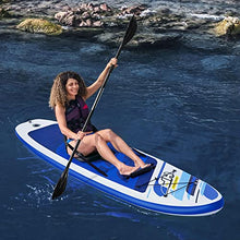 Load image into Gallery viewer, Bestway Hydro Force Oceana Inflatable 10 Foot SUP Stand Up Paddle Board Set with Hand Pump, Paddle, Backpack, Fin, and Surf Leash Accessories