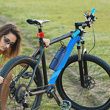 Load image into Gallery viewer, EAONE Bicycle Accessories with USB Rechargeable Bike Light Silicone LED Bicycle Light Front and Back Bike Water Bottle Holder Silicone Bike Phone Mount and Bike Bell (USB Cables and Straps Included)