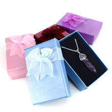 Load image into Gallery viewer, BEADNOVA Amethyst Necklace Gemstone Crystal Necklace for Women Healing Stone pendant Jewelry for Men Pendulum Divination Purple Crystal Hexagonal pendant (18 Inches Stainless Steel Chain)