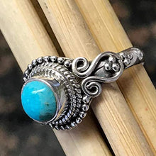 Load image into Gallery viewer, Natural Blue Mohave Turquoise 925 Solid Sterling Silver Engagement Ring Size 9.25