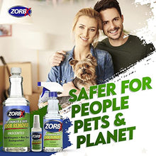 Load image into Gallery viewer, ZORBX Odor Eliminator Mega Bundle | Odor Remover (128 Oz), Spray Bottle (16 Oz), Value Pack (Pack of 3) and Pet Urine Odor & Stain Remover (24 Oz).