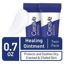 Load image into Gallery viewer, CeraVe Healing Ointment | 2 Pack (0.35 Ounce Each) | Cracked Skin Repair Skin Protectant with Petrolatum Ceramides | Lanolin & Fragrance Free