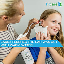 Load image into Gallery viewer, Ear Wax Removal Tool by Tilcare - Ear Irrigation Flushing System for Adults & Kids - Perfect Ear Cleaning Kit - Includes Basin, Syringe, Curette Kit, Towel and 30 Disposable Tips