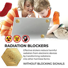 Load image into Gallery viewer, 5G&EMF Blockers for Mobile Phones – EMF Protection Cell Phone Stickers - 24K Gold Neutralizer - 5G Mobile Phone Protector - Anti-Radiation Shields - 5G Protection for All Devices - BIO Card&Saver Chip