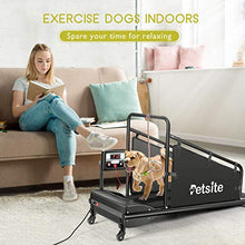 Load image into Gallery viewer, PETSITE Dog Treadmill, Pet Dog Running Machine for Small & Medium-Sized Dogs, Pet Fitness Treadmill with 1.4'' LCD Display Screen, 200 LBS Capacity
